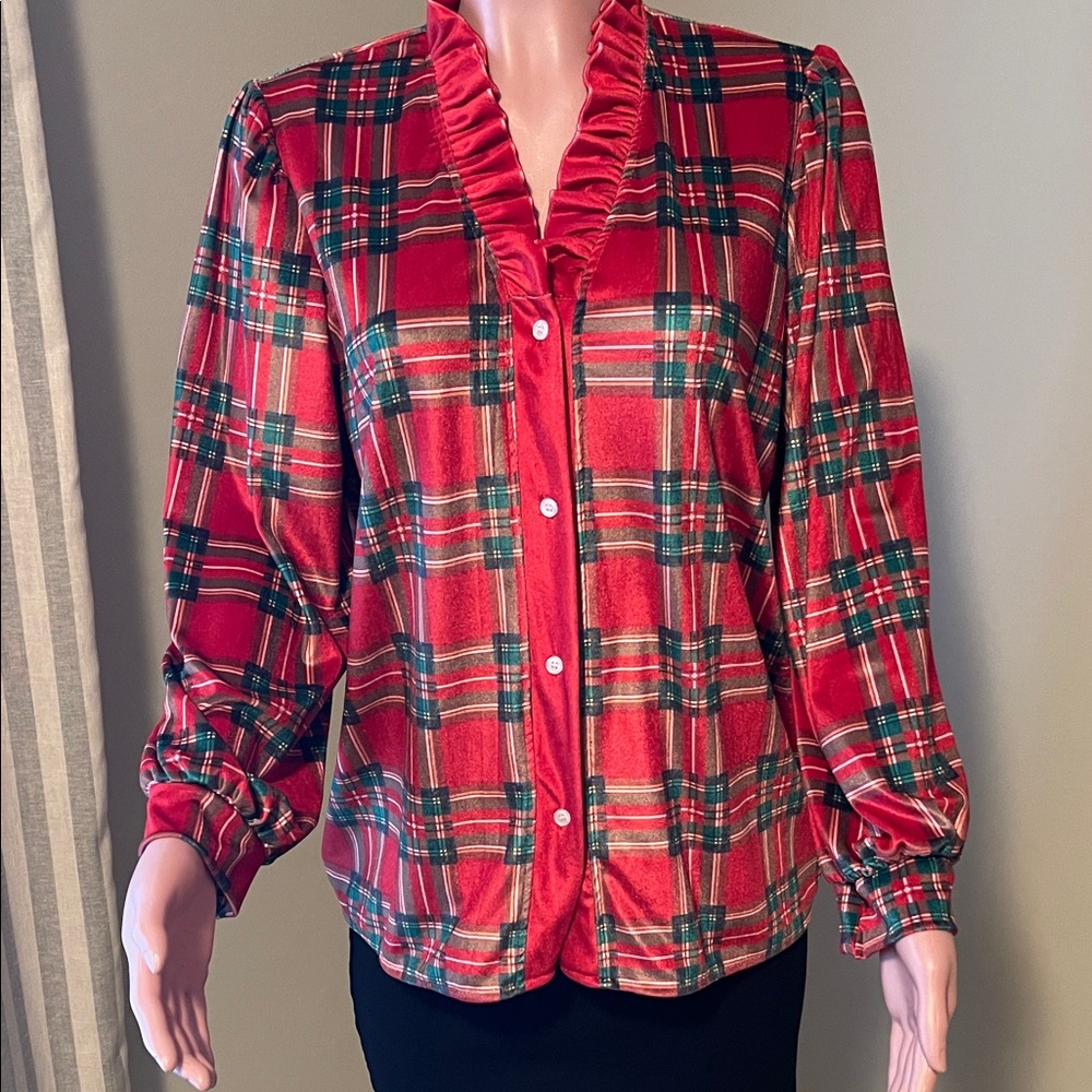 Holiday blouse size medium - Picture 1 of 8